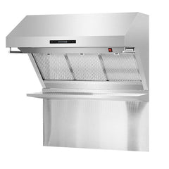 Forno 36" Wall Mount Range Hood with Red Light Warmer, Shelf/Backsplash, and 1200 CFM Motor - FRHWM5029-36HB - The Home Selection