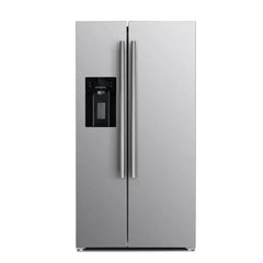 Forno 4-Piece Appliance Package - 36" Dual Fuel Range, 36" Refrigerator with Water Dispenser, Microwave Oven, & 3-Rack Dishwasher in Stainless Steel - The Home Selection