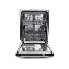 Forno 4-Piece Appliance Package - 48" Dual Fuel Range, 36" Refrigerator with Water Dispenser, Wall Mount Hood with Backsplash, & 3-Rack Dishwasher in Stainless Steel - The Home Selection