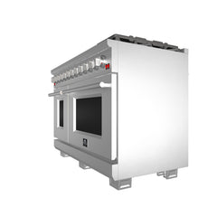 Forno 48" Capriasca Dual Fuel Range with 240v Electric Oven - 8 Burners, Griddle, and 160,000 BTUs - FFSGS6187-48 - The Home Selection