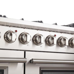 Forno 48" Capriasca Gas Range with 8 Burners, Griddle and 160,000 BTUs - FFSGS6260-48 - The Home Selection