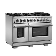 Forno 48" Capriasca Gas Range with 8 Burners, Griddle and 160,000 BTUs - FFSGS6260-48 - The Home Selection