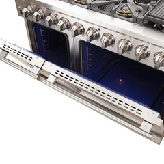 Forno 48" Capriasca Gas Range with 8 Burners, Griddle and 160,000 BTUs - FFSGS6260-48 - The Home Selection
