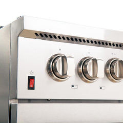 Forno 48" Galiano Dual Fuel Range - Gas Cooktop with 240v Electric Oven - 8 Burners, Griddle, and Double Oven - FFSGS6156-48 - The Home Selection