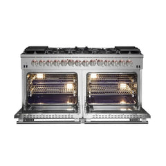 Forno 60" Capriasca Dual Fuel Range with 240v Electric Oven - 10 Sealed Burners and 200,000 BTUs - FFSGS6187-60 - The Home Selection