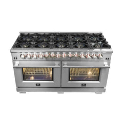 Forno 60" Capriasca Dual Fuel Range with 240v Electric Oven - 10 Sealed Burners and 200,000 BTUs - FFSGS6187-60 - The Home Selection