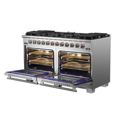 Forno 60" Capriasca Gas Range with 10 Burners and 200,000 BTUs - FFSGS6260-60 - The Home Selection
