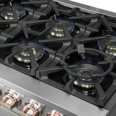 Forno 60" Capriasca Gas Range with 10 Burners and 200,000 BTUs - FFSGS6260-60 - The Home Selection