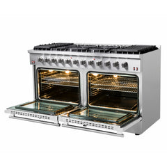 FORNO 60" Galiano Gold Professional Freestanding Gas Range - FFSGS6244-60 - The Home Selection