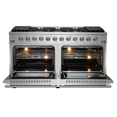 FORNO 60" Galiano Gold Professional Freestanding Gas Range - FFSGS6244-60 - The Home Selection