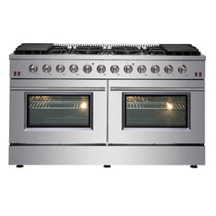 FORNO 60" Galiano Gold Professional Freestanding Gas Range - FFSGS6244-60 - The Home Selection