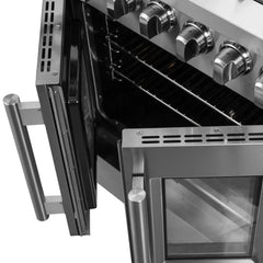 Forno Galiano 30" Freestanding French Door Dual Fuel Range - FFSGS6356-30 - The Home Selection