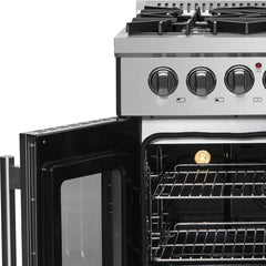 Forno Galiano 30" Freestanding French Door Dual Fuel Range - FFSGS6356-30 - The Home Selection
