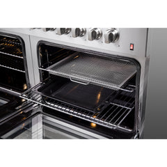 Forno Galiano 60" Gold Professional Freestanding Gas Surface Dual Fuel 240V Electric oven Range - FFSGS6156-60 - The Home Selection