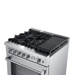 Forno Lazio - 30" All Gas Range, 5 burners with Air Fryer and Griddle - FFSGS6276-30 - The Home Selection
