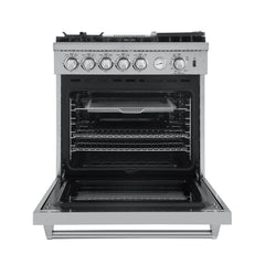 Forno Lazio - 30" All Gas Range, 5 burners with Air Fryer and Griddle - FFSGS6276-30 - The Home Selection