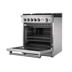 Forno Lseo 30" Gas Range with 5 Burners and Convection Oven - FFSGS6275-30 - The Home Selection
