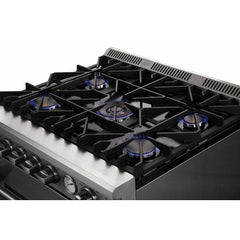 Forno Lseo 30" Gas Range with 5 Burners and Convection Oven - FFSGS6275-30 - The Home Selection