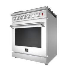 Forno Lseo 30" Gas Range with 5 Burners and Convection Oven - FFSGS6275-30 - The Home Selection