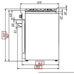 Forno Lseo 30" Gas Range with 5 Burners and Convection Oven - FFSGS6275-30 - The Home Selection