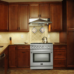 Forno Lseo 30" Gas Range with 5 Burners and Convection Oven - FFSGS6275-30 - The Home Selection