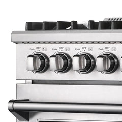 Forno Lseo 30" Gas Range with 5 Burners and Convection Oven - FFSGS6275-30 - The Home Selection