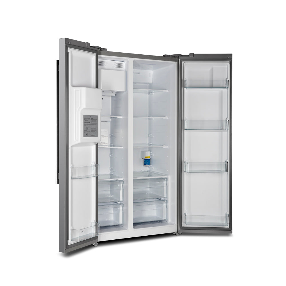 Forno Salerno 36" Side by Side Refrigerator with Decorative Grill - FFRBI1844-36SG - The Home Selection