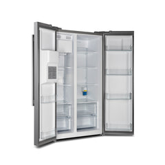 Forno Salerno 36" Side by Side Refrigerator with Decorative Grill - FFRBI1844-36SG - The Home Selection