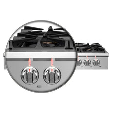 Forno Spezia 48-Inch Cooktop, 8 Burners. Wok Ring and Grill/Griddle in Stainless Steel - FCTGS5751-48 - The Home Selection