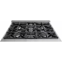 Forte 30" Freestanding All Gas Range - 4 Sealed Italian Made Burners, 3.53 cu. ft. Oven, Easy Glide Oven Racks - in Stainless Steel And Stainless Steel Knob (FGR304BSS)