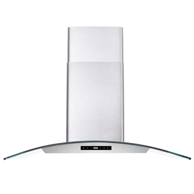 Cosmo 36" Ducted Wall Mount Range Hood in Stainless Steel with Touch Controls, LED Lighting and Permanent Filters - COS-668AS900