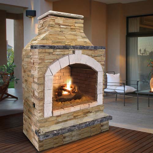 CalFlame 48 Inch Fireplace - FRP-909-2