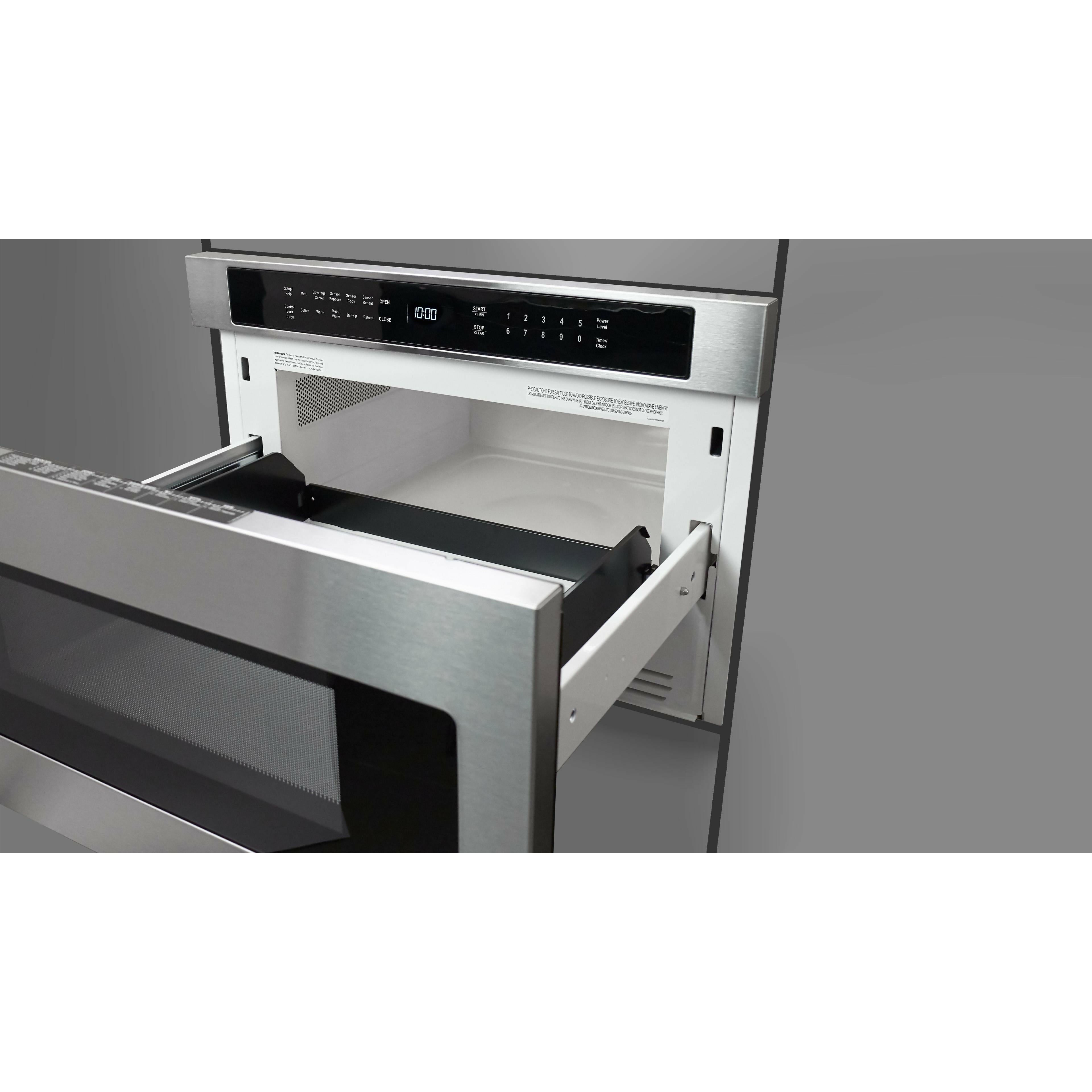 Fulgor Milano 24" Built-In Drawer Microwave Oven with 1.2 Cu. Ft. Capacity, Stainless Steel - F7DMW24S2 - The Home Selection
