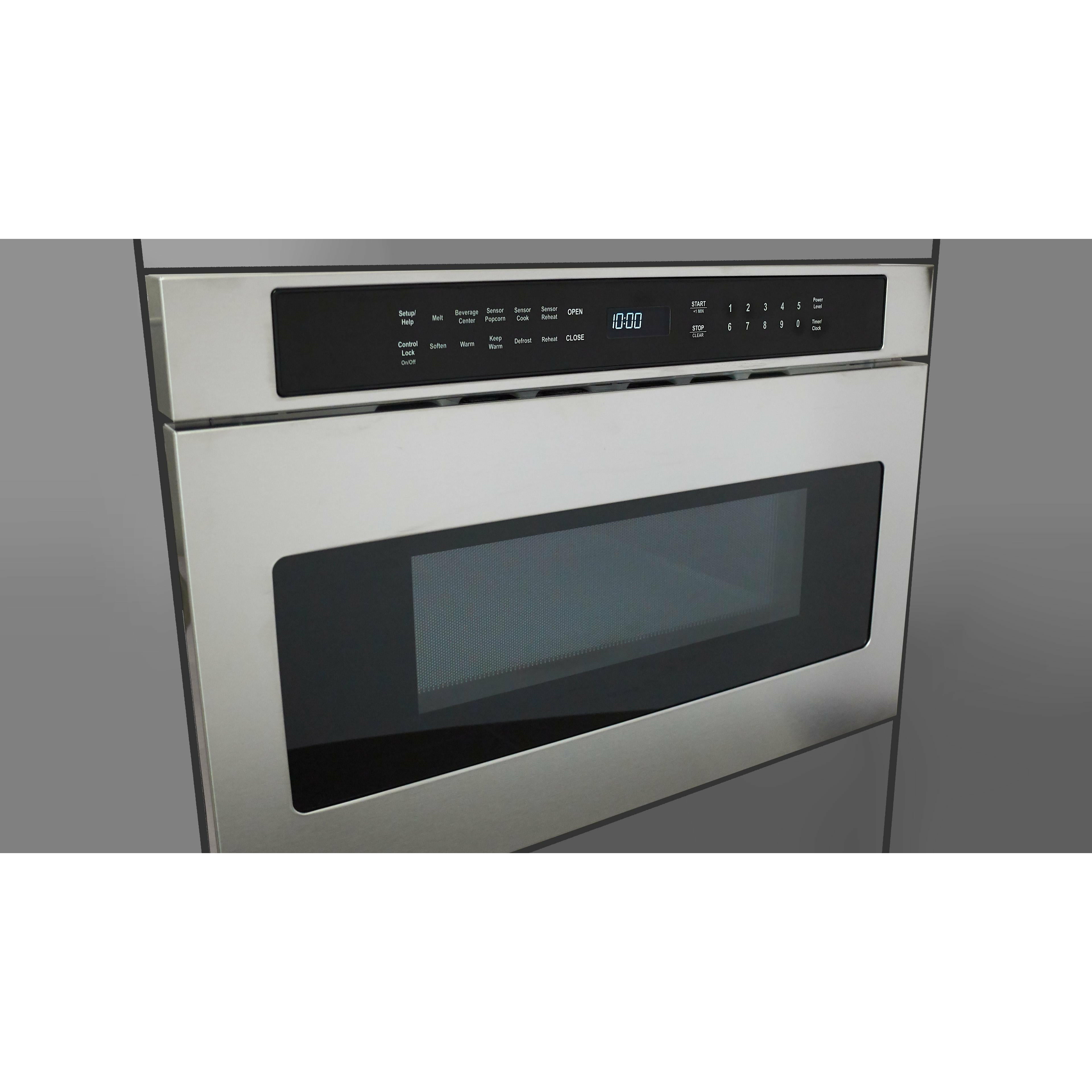 Fulgor Milano 24" Built-In Drawer Microwave Oven with 1.2 Cu. Ft. Capacity, Stainless Steel - F7DMW24S2 - The Home Selection