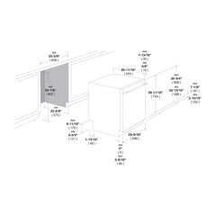 Fulgor Milano 24" Fully Integrated Built-In Dishwasher with 16 Place Settings, Stainless Steel - F6DWT24SS2 - The Home Selection