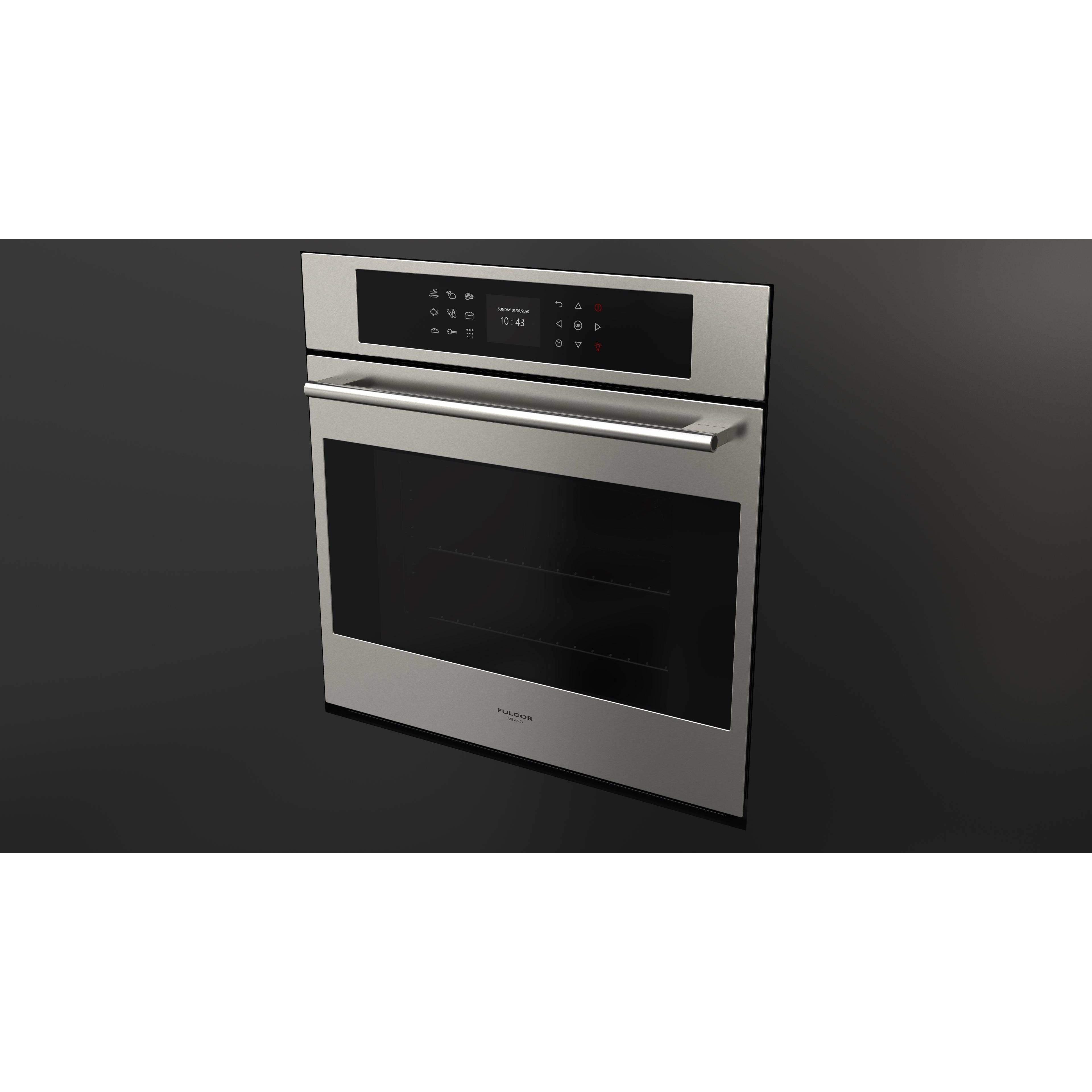 Fulgor Milano 24" Single Convection Electric Wall Oven with 2.4 Cu. Ft. Capacity - F7SP24S1 - The Home Selection