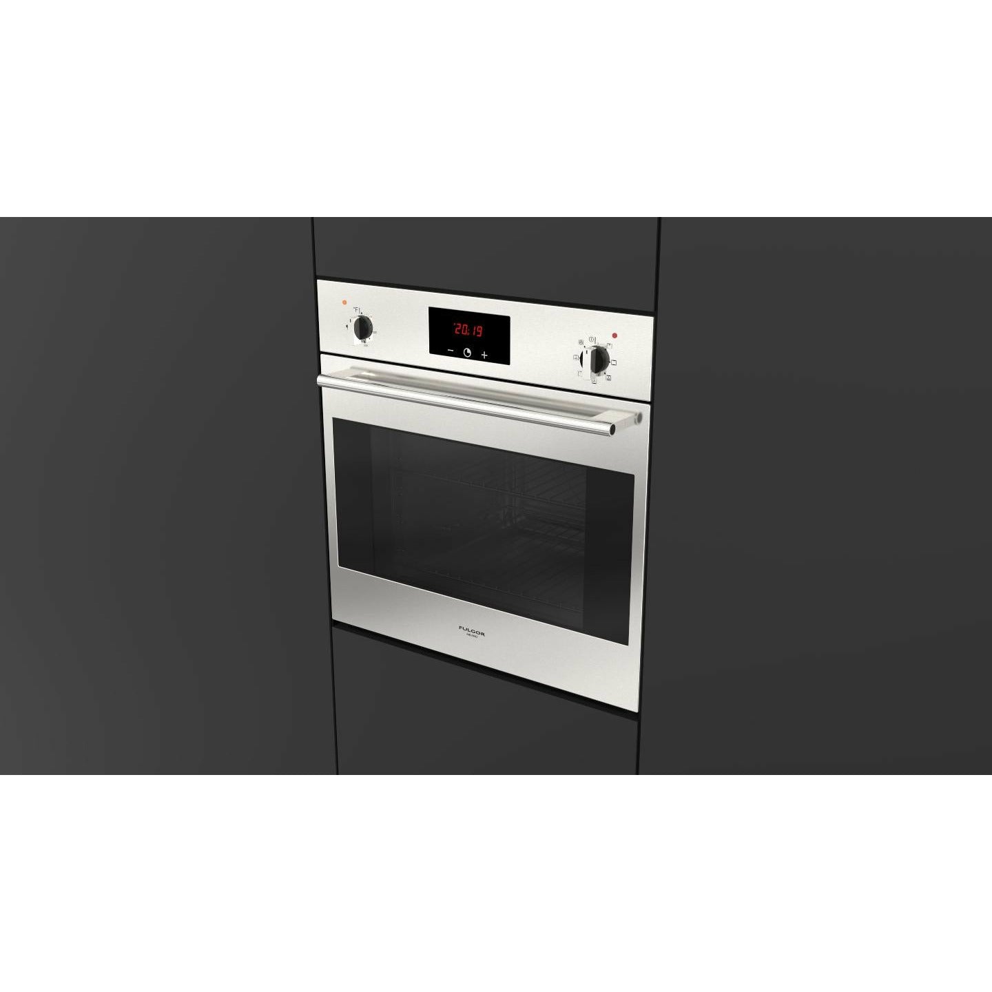 Fulgor Milano 24" Single Wall Electric Oven with 2.4 cu. ft. True European Convection - F1SM24S2 - The Home Selection