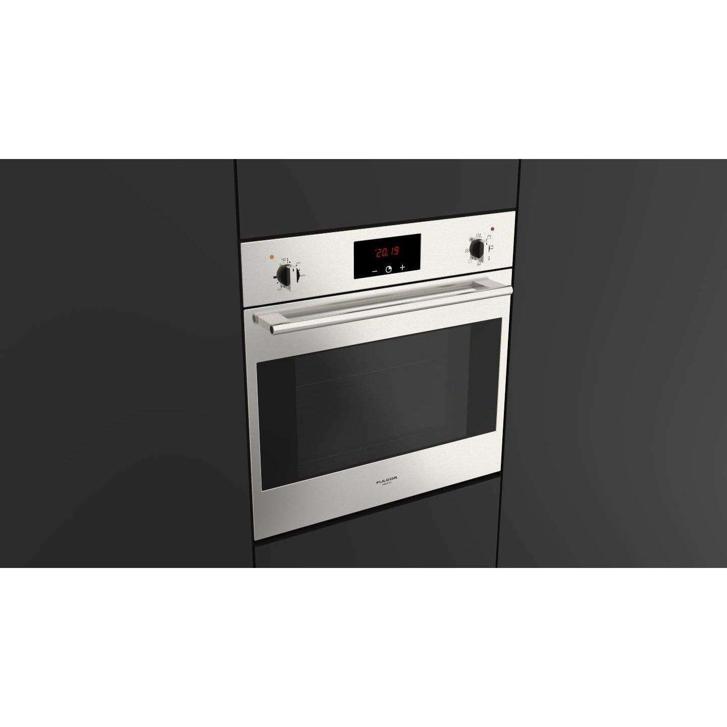 Fulgor Milano 24" Single Wall Electric Oven with 2.4 cu. ft. True European Convection - F1SM24S2 - The Home Selection