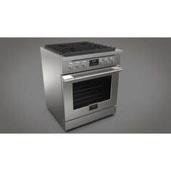 Fulgor Milano 30" Freestanding All Gas Range with 2 Duel Flame Burners, Stainless Steel - F4PGR304S2 - The Home Selection