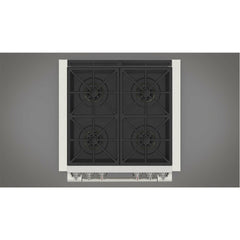 Fulgor Milano 30" Freestanding Dual Fuel Pro Range with 4 18,000-BTU Burners, Stainless Steel - F6PDF304S1 - The Home Selection