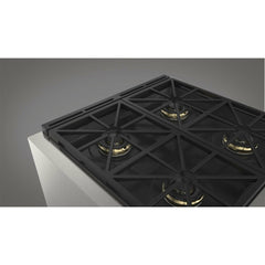 Fulgor Milano 30" Freestanding Dual Fuel Pro Range with 4 18,000-BTU Burners, Stainless Steel - F6PDF304S1 - The Home Selection