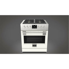 Fulgor Milano 30" Freestanding Dual Fuel Pro Range with 4 18,000-BTU Burners, Stainless Steel - F6PDF304S1 - The Home Selection