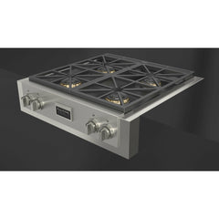 Fulgor Milano 30" Gas Rangetop with 4 Sealed Dual Flame 18,000 BTU Burners, Stainless Steel - F6GRT304S1 - The Home Selection