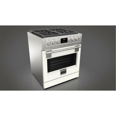Fulgor Milano 30" Professional All Gas Range with 4 Dual-Flame Burners, 4.4 cu. ft. Capacity w/ Stainless Steel - F6PGR304S2 - The Home Selection