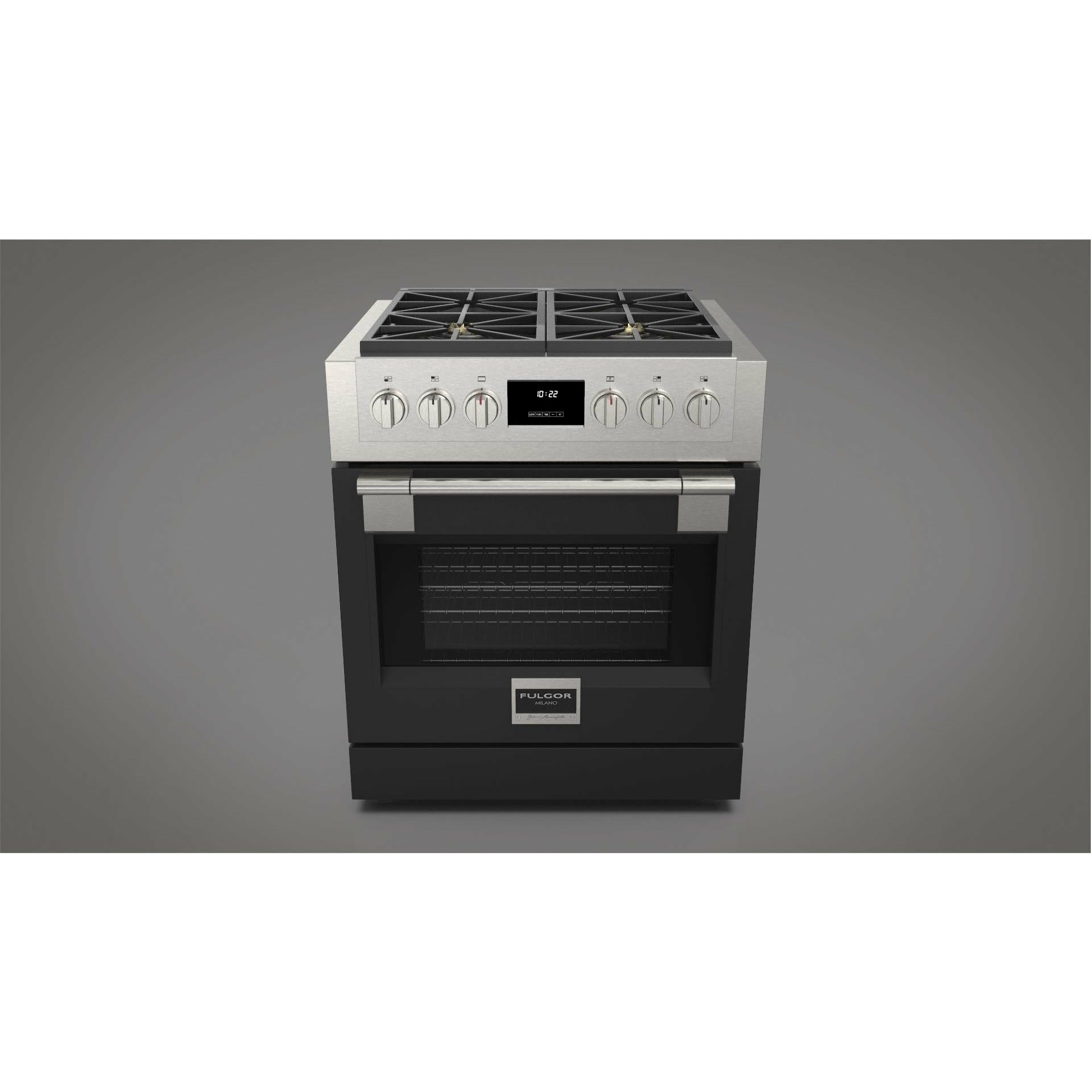 Fulgor Milano 30" Professional All Gas Range with 4 Dual-Flame Burners, 4.4 cu. ft. Capacity w/ Stainless Steel - F6PGR304S2 - The Home Selection