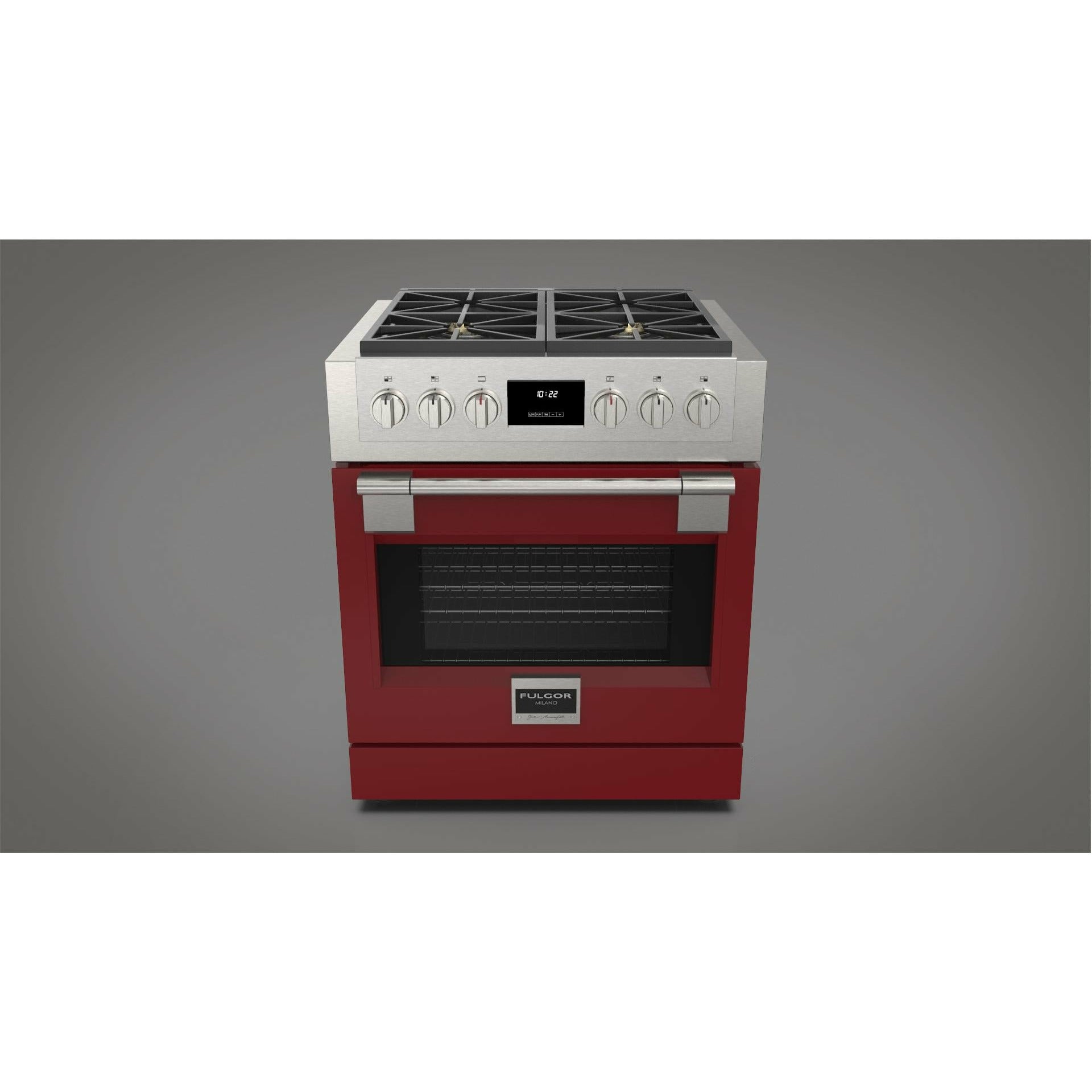 Fulgor Milano 30" Professional All Gas Range with 4 Dual-Flame Burners, 4.4 cu. ft. Capacity w/ Stainless Steel - F6PGR304S2 - The Home Selection