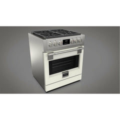 Fulgor Milano 30" Professional All Gas Range with 4 Dual-Flame Burners, 4.4 cu. ft. Capacity w/ Stainless Steel - F6PGR304S2 - The Home Selection