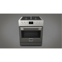 Fulgor Milano 30" Professional All Gas Range with 4 Dual-Flame Burners, 4.4 cu. ft. Capacity w/ Stainless Steel - F6PGR304S2 - The Home Selection
