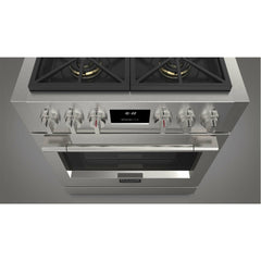Fulgor Milano 30" Professional All Gas Range with 4 Dual-Flame Burners, 4.4 cu. ft. Capacity w/ Stainless Steel - F6PGR304S2 - The Home Selection