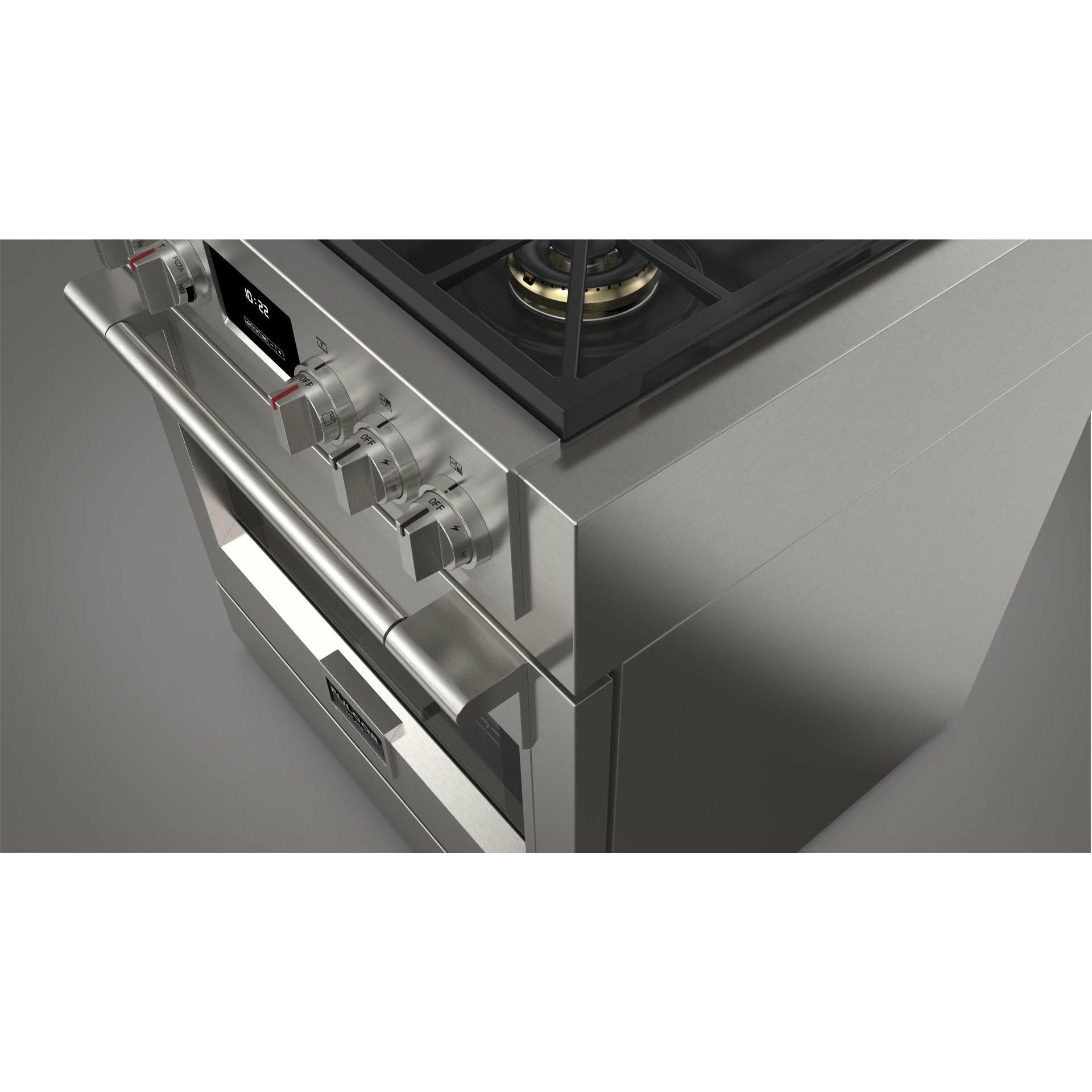 Fulgor Milano 30" Professional All Gas Range with 4 Dual-Flame Burners, 4.4 cu. ft. Capacity w/ Stainless Steel - F6PGR304S2 - The Home Selection